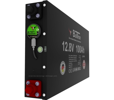 Preview: BullTron Lithium Batterie Slim Polar 100 Ah, mit Smart BMS
