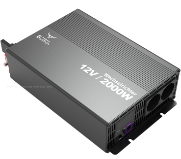BullTron Wechselrichter 2000 W ohne Netzvorrangschaltung mit Display