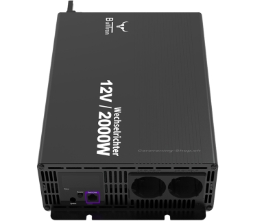 BullTron Wechselrichter 2000 W ohne Netzvorrangschaltung mit Display