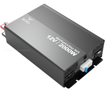 BullTron Wechselrichter 2000 W mit Netzvorrangschaltung mit Display
