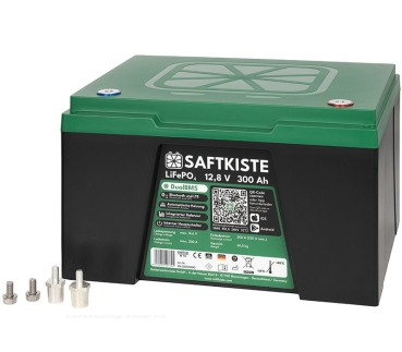 Saftkiste Lithium Batterie, Batteriepole oben, 300 Ah