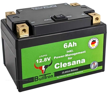 Lithium Batterie für Clesana C1 inkl. Power-Management & Anschlusskabel