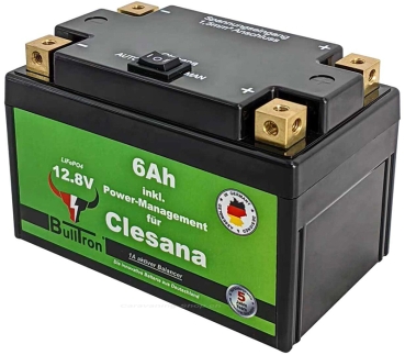 Preview: Lithium Batterie für Clesana C1 inkl. Power-Management & Anschlusskabel