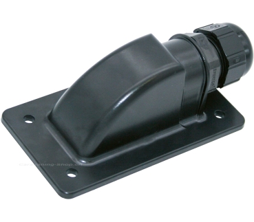Dachdurchführung Sunflex schwarz, 1 Kabelausgang
