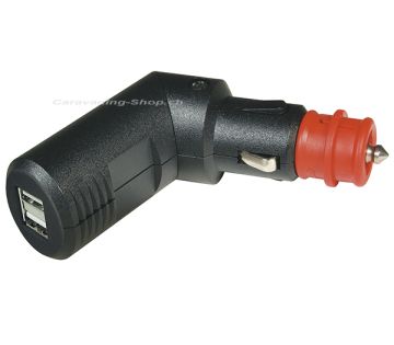 Winkelbarer Doppel USB-Ladestecker