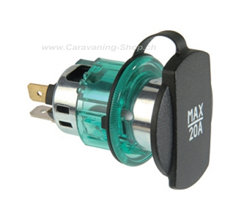 Pro-Car Power-Steckdose, 12 V/20 A, ohne Montageplatte