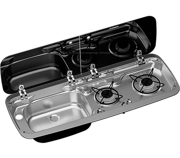 Kocher-Spülenkombination Dometic MO 9222L, Becken links