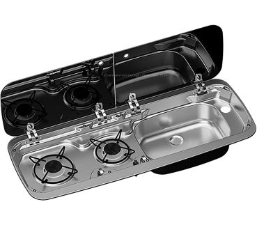 Kocher-Spülenkombination Dometic MO 9222R, Becken rechts