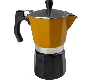 Kaffeebereiter gelb, schwarz