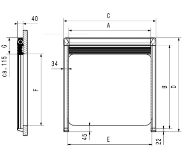 Fensterrollo DB3H, Breite:  535 mm