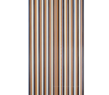 Streifenvorhang,  90 x 200 cm, braun-beige