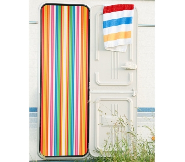 Preview: Streifenvorhang,  90 x 200 cm, bunt
