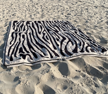 Vanlife Schlafsack Bentcho, Zebra Druck