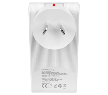 Preview: Reiseadapter World PD65W 2 x USB-C, weiss