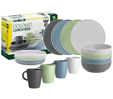 Geschirrset Lunch Box Dolomit 16-tlg.