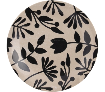 Preview: Geschirrserie Mix & Match, 16-teilig, beige/schwarz
