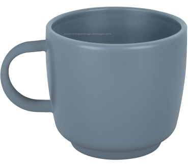 Henkelbecher Cappuccino, blau