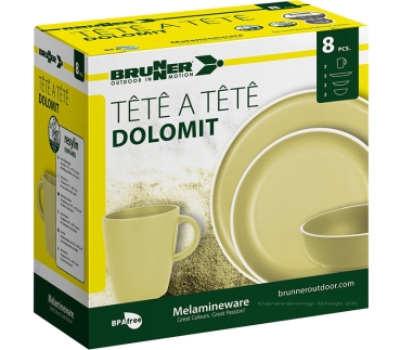 Preview: Geschirrset Tête-à-Tête Dolomit, gelb