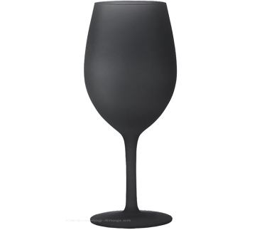 Weinglas Satin, schwarz