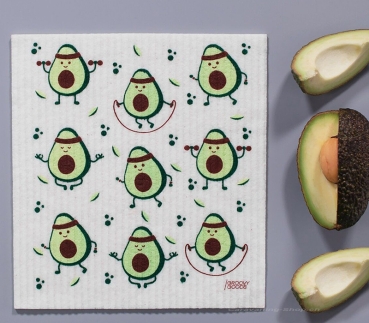 Ökologisches Schwammtuch, Avocado