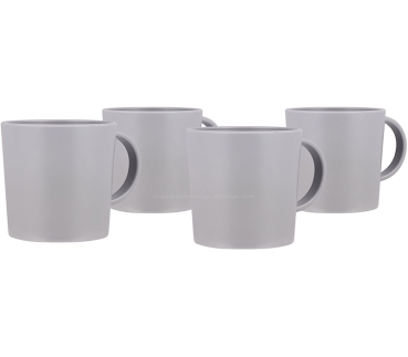 Henkelbecher Renew, 4-teilig, grau