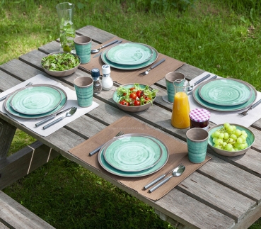 Preview: Trinkbecher Halo, 4-teilig, Aqua