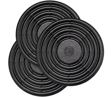 Magnetisches MagUp-Pad Stapelset für Geschirr, 3er Set, schwarz