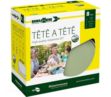 Preview: Geschirrset Tête-à-Tête Dolomit, grün