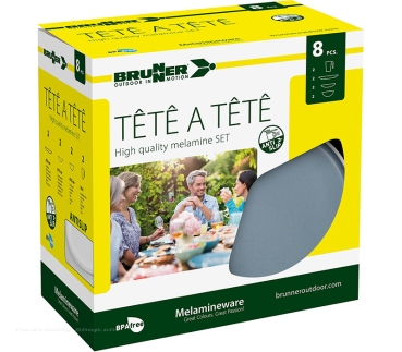 Preview: Geschirrset Tête-à-Tête Dolomit, blau
