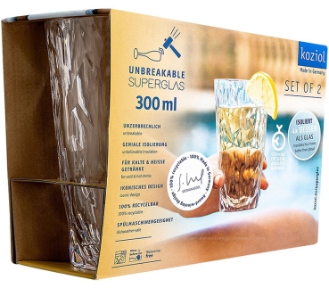 Trinkglas 300 ml, Koziol Superglas CLUB