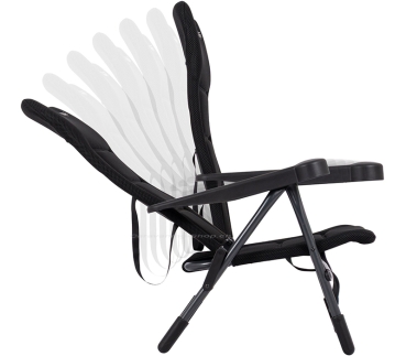 Strandstuhl AP/205 Air-Deluxe, schwarz