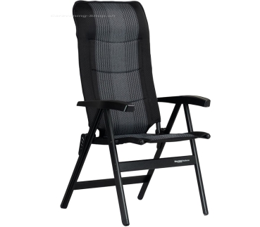 Campingstuhl Noblesse Deluxe, schwarz-silber