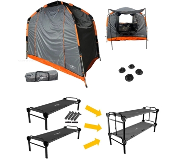 Disc-O-Bed Feldbett Bundle Basic Single L für 2 Personen