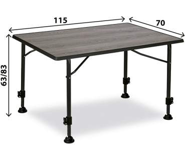 Preview: Campingtisch Linear, 115 x 70 cm