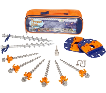 Markisen Set HP Heavy Duty, Schraubheringe inkl. Tasche