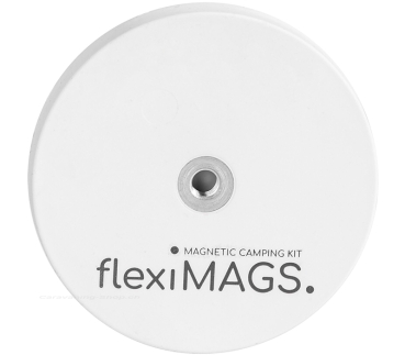 Magnet rund flexiMAGS, weiss, ø 57 mm