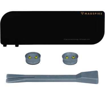 Trägerplatte mit Magnet MagSpike Set M+ mit integrierten Haken, schwarz
