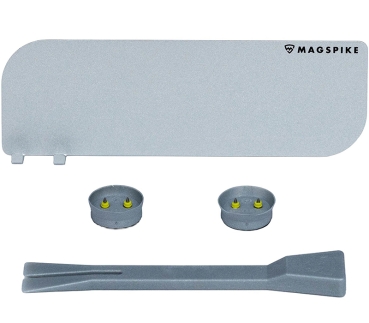 Trägerplatte mit Magnet MagSpike Set M+ mit integrierten Haken, silber