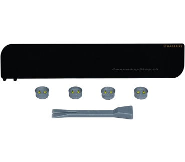 Trägerplatte mit Magnet MagSpike Set L+ mit integrierten Haken, schwarz