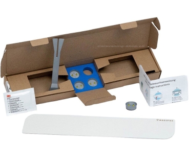 Preview: Trägerplatte mit Magnet MagSpike Set L ohne Haken, weiss