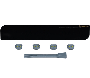 Trägerplatte mit Magnet MagSpike Set L ohne Haken, schwarz