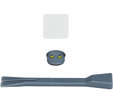 Trägerplatte mit Magnet MagSpike Set S Quadrat, weiss