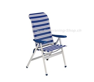 Crespo Sonnenschutz blau-grau, stufenlos verstellbar, Alugestäange - Stühle  - Campingmöbel
