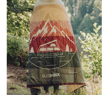Preview: BUSBOXX Schlafdecke PillowBlanket™, Red Stripe