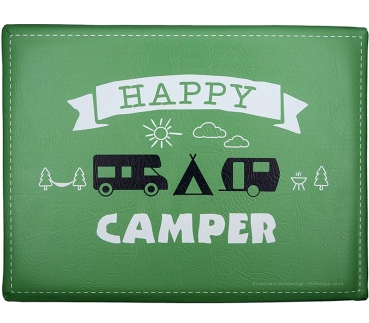 Sitzpolster für Getränkekasten, Happy Camper