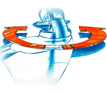 Preview: Oyster V 85 Vision, anthrazit, Twin Skew