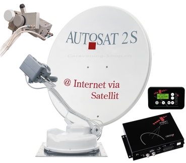 Sat-Anlage AutoSat 2S 85 Control Internet / Twin TV Skew