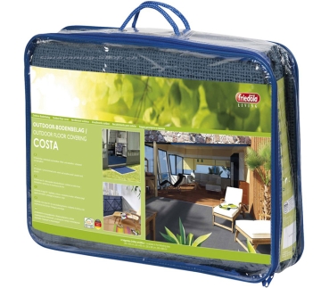 Zeltteppich Costa grau, 4 x 3 m