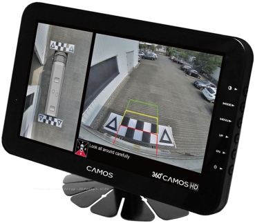 Rückfahrvideosystem Camos 360° HD mit 7"-Monitor