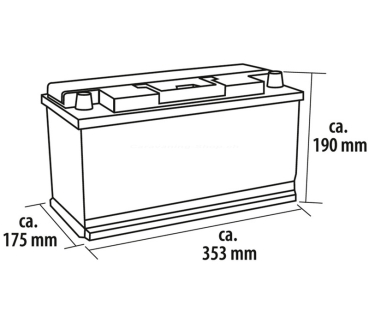 Preview: AGM-Batterie 100Ah - Carbest
